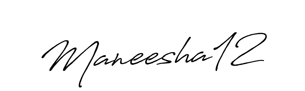 How to Draw Maneesha12 signature style? Antro_Vectra_Bolder is a latest design signature styles for name Maneesha12. Maneesha12 signature style 7 images and pictures png