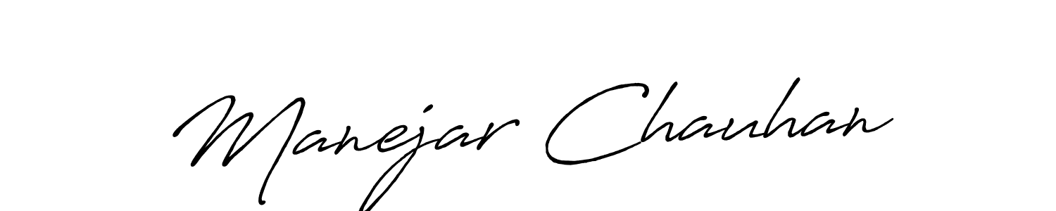 Make a short Manejar Chauhan signature style. Manage your documents anywhere anytime using Antro_Vectra_Bolder. Create and add eSignatures, submit forms, share and send files easily. Manejar Chauhan signature style 7 images and pictures png