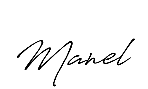 Also we have Manel name is the best signature style. Create professional handwritten signature collection using Antro_Vectra_Bolder autograph style. Manel signature style 7 images and pictures png
