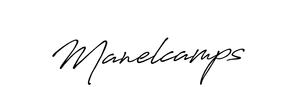 Design your own signature with our free online signature maker. With this signature software, you can create a handwritten (Antro_Vectra_Bolder) signature for name Manelcamps. Manelcamps signature style 7 images and pictures png