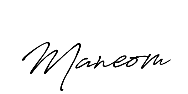 How to make Maneom name signature. Use Antro_Vectra_Bolder style for creating short signs online. This is the latest handwritten sign. Maneom signature style 7 images and pictures png