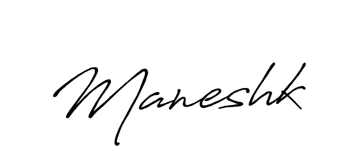 Once you've used our free online signature maker to create your best signature Antro_Vectra_Bolder style, it's time to enjoy all of the benefits that Maneshk name signing documents. Maneshk signature style 7 images and pictures png