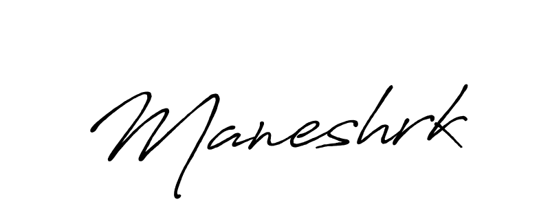 How to make Maneshrk name signature. Use Antro_Vectra_Bolder style for creating short signs online. This is the latest handwritten sign. Maneshrk signature style 7 images and pictures png