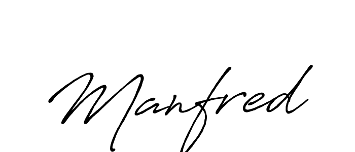 Create a beautiful signature design for name Manfred. With this signature (Antro_Vectra_Bolder) fonts, you can make a handwritten signature for free. Manfred signature style 7 images and pictures png