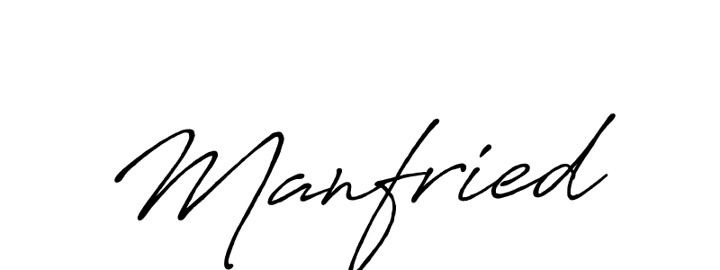 Manfried stylish signature style. Best Handwritten Sign (Antro_Vectra_Bolder) for my name. Handwritten Signature Collection Ideas for my name Manfried. Manfried signature style 7 images and pictures png