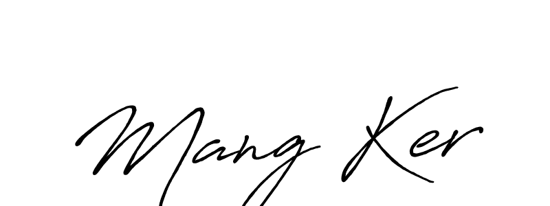 Design your own signature with our free online signature maker. With this signature software, you can create a handwritten (Antro_Vectra_Bolder) signature for name Mang Ker. Mang Ker signature style 7 images and pictures png