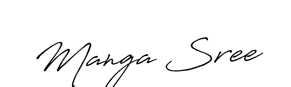 Also we have Manga Sree name is the best signature style. Create professional handwritten signature collection using Antro_Vectra_Bolder autograph style. Manga Sree signature style 7 images and pictures png