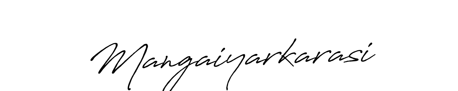Create a beautiful signature design for name Mangaiyarkarasi. With this signature (Antro_Vectra_Bolder) fonts, you can make a handwritten signature for free. Mangaiyarkarasi signature style 7 images and pictures png