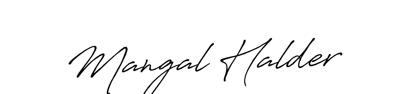 Use a signature maker to create a handwritten signature online. With this signature software, you can design (Antro_Vectra_Bolder) your own signature for name Mangal Halder. Mangal Halder signature style 7 images and pictures png