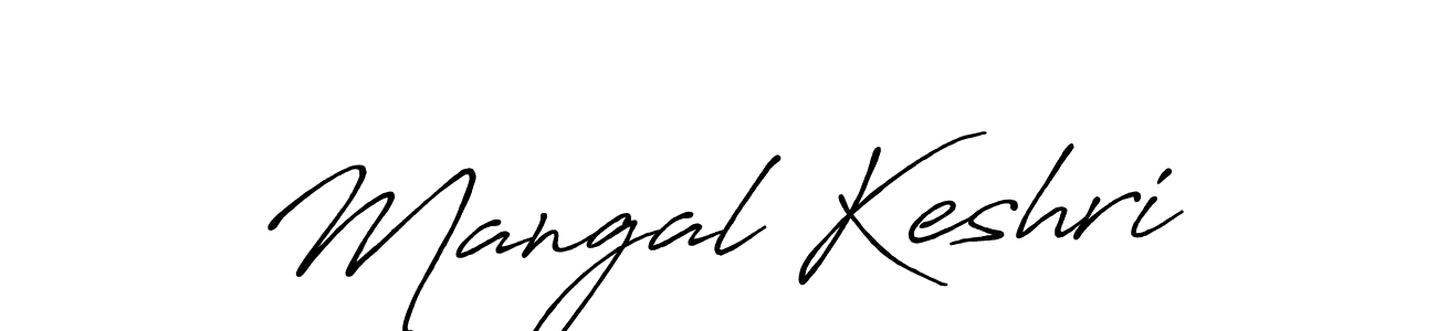 Also You can easily find your signature by using the search form. We will create Mangal Keshri name handwritten signature images for you free of cost using Antro_Vectra_Bolder sign style. Mangal Keshri signature style 7 images and pictures png