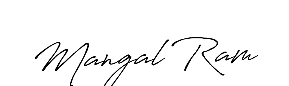 Similarly Antro_Vectra_Bolder is the best handwritten signature design. Signature creator online .You can use it as an online autograph creator for name Mangal Ram. Mangal Ram signature style 7 images and pictures png