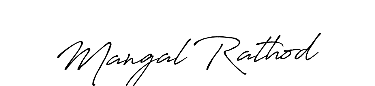Also we have Mangal Rathod name is the best signature style. Create professional handwritten signature collection using Antro_Vectra_Bolder autograph style. Mangal Rathod signature style 7 images and pictures png