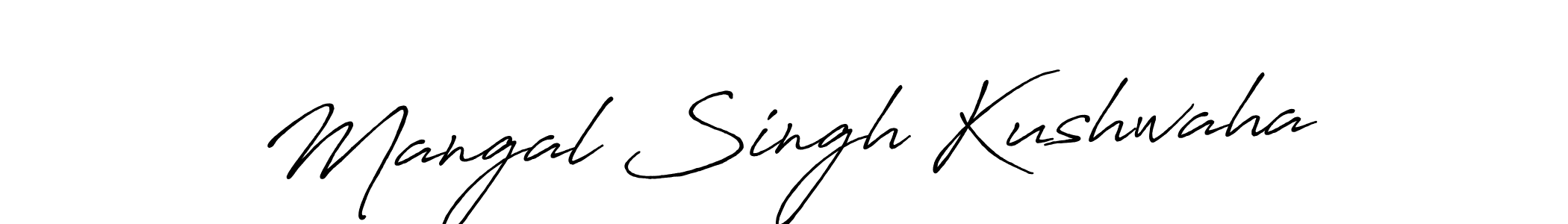 The best way (Antro_Vectra_Bolder) to make a short signature is to pick only two or three words in your name. The name Mangal Singh Kushwaha include a total of six letters. For converting this name. Mangal Singh Kushwaha signature style 7 images and pictures png
