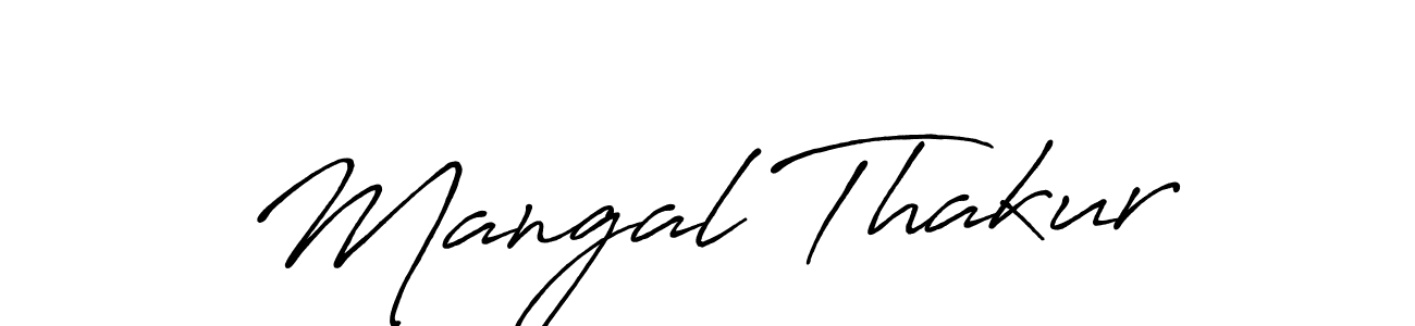 How to make Mangal Thakur signature? Antro_Vectra_Bolder is a professional autograph style. Create handwritten signature for Mangal Thakur name. Mangal Thakur signature style 7 images and pictures png