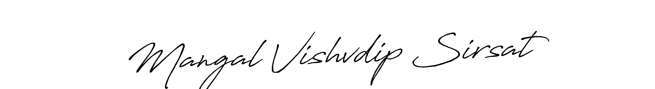 Design your own signature with our free online signature maker. With this signature software, you can create a handwritten (Antro_Vectra_Bolder) signature for name Mangal Vishvdip Sirsat. Mangal Vishvdip Sirsat signature style 7 images and pictures png