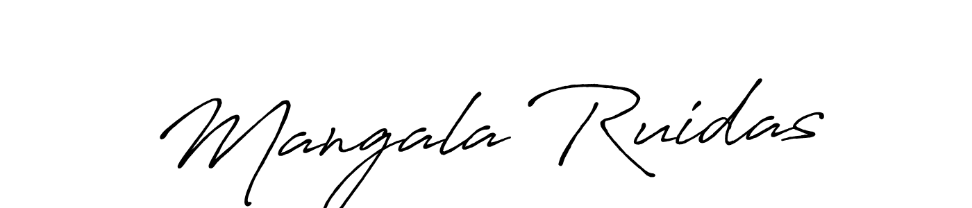 Make a beautiful signature design for name Mangala Ruidas. With this signature (Antro_Vectra_Bolder) style, you can create a handwritten signature for free. Mangala Ruidas signature style 7 images and pictures png