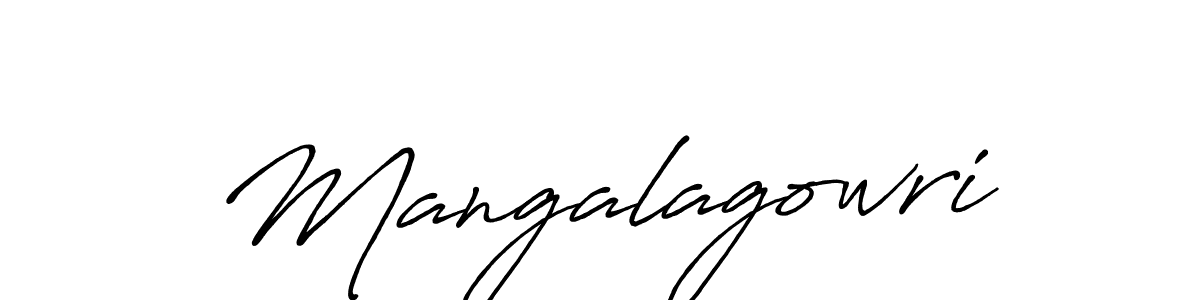 Also we have Mangalagowri name is the best signature style. Create professional handwritten signature collection using Antro_Vectra_Bolder autograph style. Mangalagowri signature style 7 images and pictures png