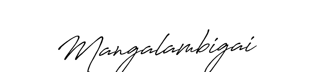 It looks lik you need a new signature style for name Mangalambigai. Design unique handwritten (Antro_Vectra_Bolder) signature with our free signature maker in just a few clicks. Mangalambigai signature style 7 images and pictures png