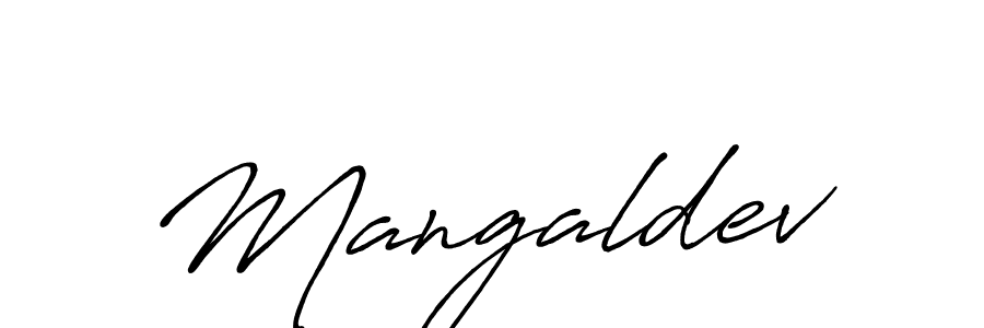 How to make Mangaldev signature? Antro_Vectra_Bolder is a professional autograph style. Create handwritten signature for Mangaldev name. Mangaldev signature style 7 images and pictures png