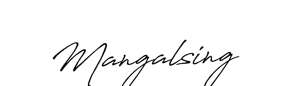 How to make Mangalsing signature? Antro_Vectra_Bolder is a professional autograph style. Create handwritten signature for Mangalsing name. Mangalsing signature style 7 images and pictures png