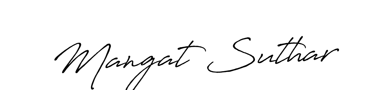 Once you've used our free online signature maker to create your best signature Antro_Vectra_Bolder style, it's time to enjoy all of the benefits that Mangat Suthar name signing documents. Mangat Suthar signature style 7 images and pictures png