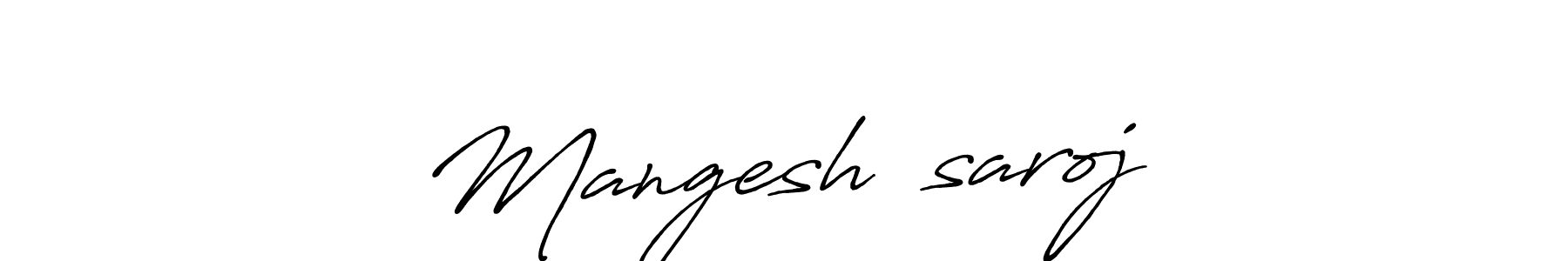 Similarly Antro_Vectra_Bolder is the best handwritten signature design. Signature creator online .You can use it as an online autograph creator for name Mangesh❣️saroj. Mangesh❣️saroj signature style 7 images and pictures png