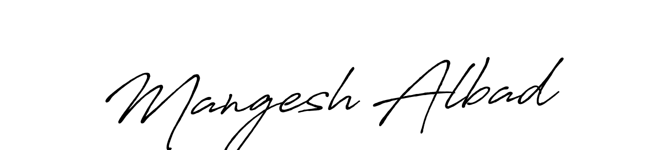 You can use this online signature creator to create a handwritten signature for the name Mangesh Albad. This is the best online autograph maker. Mangesh Albad signature style 7 images and pictures png