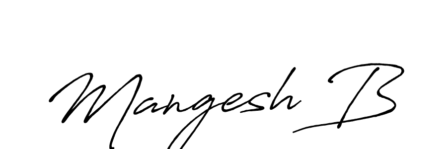 Best and Professional Signature Style for Mangesh B. Antro_Vectra_Bolder Best Signature Style Collection. Mangesh B signature style 7 images and pictures png