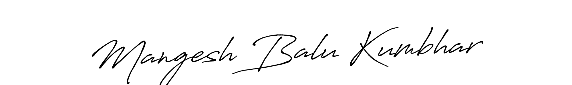 Also we have Mangesh Balu Kumbhar name is the best signature style. Create professional handwritten signature collection using Antro_Vectra_Bolder autograph style. Mangesh Balu Kumbhar signature style 7 images and pictures png