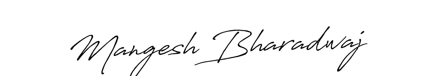 Also we have Mangesh Bharadwaj name is the best signature style. Create professional handwritten signature collection using Antro_Vectra_Bolder autograph style. Mangesh Bharadwaj signature style 7 images and pictures png