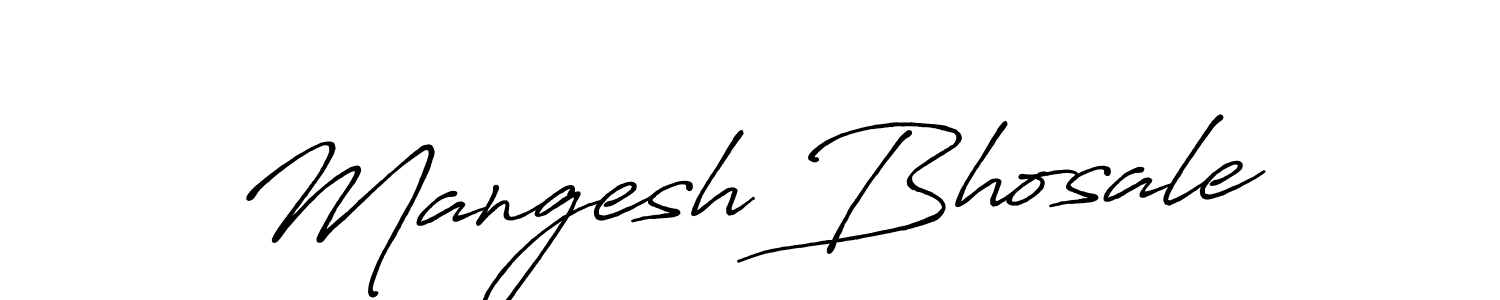 It looks lik you need a new signature style for name Mangesh Bhosale. Design unique handwritten (Antro_Vectra_Bolder) signature with our free signature maker in just a few clicks. Mangesh Bhosale signature style 7 images and pictures png