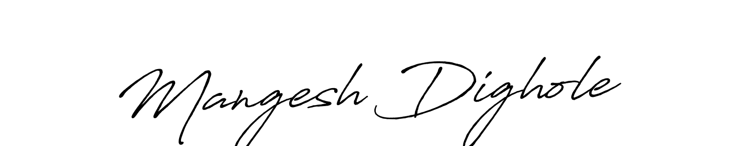 Mangesh Dighole stylish signature style. Best Handwritten Sign (Antro_Vectra_Bolder) for my name. Handwritten Signature Collection Ideas for my name Mangesh Dighole. Mangesh Dighole signature style 7 images and pictures png