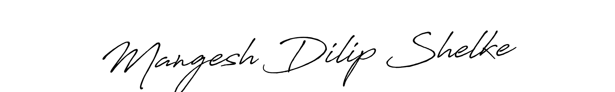 if you are searching for the best signature style for your name Mangesh Dilip Shelke. so please give up your signature search. here we have designed multiple signature styles  using Antro_Vectra_Bolder. Mangesh Dilip Shelke signature style 7 images and pictures png