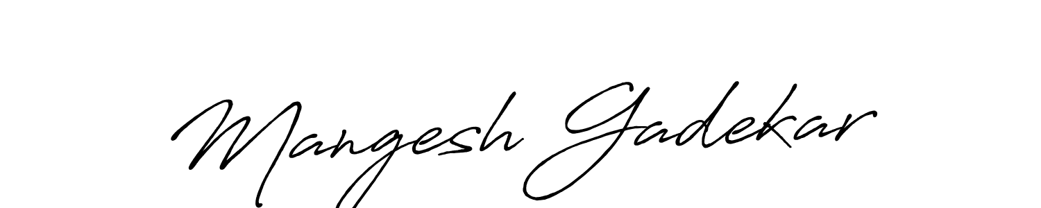 This is the best signature style for the Mangesh Gadekar name. Also you like these signature font (Antro_Vectra_Bolder). Mix name signature. Mangesh Gadekar signature style 7 images and pictures png