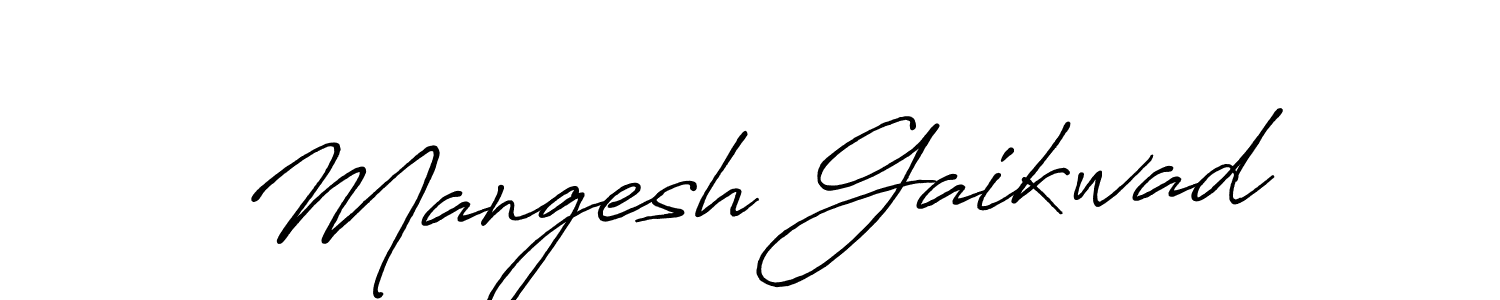 Also we have Mangesh Gaikwad name is the best signature style. Create professional handwritten signature collection using Antro_Vectra_Bolder autograph style. Mangesh Gaikwad signature style 7 images and pictures png
