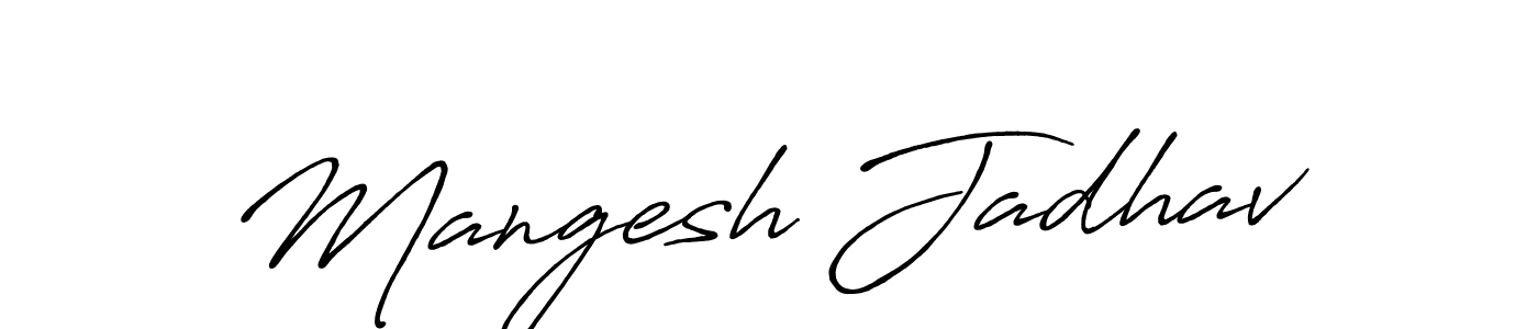Once you've used our free online signature maker to create your best signature Antro_Vectra_Bolder style, it's time to enjoy all of the benefits that Mangesh Jadhav name signing documents. Mangesh Jadhav signature style 7 images and pictures png