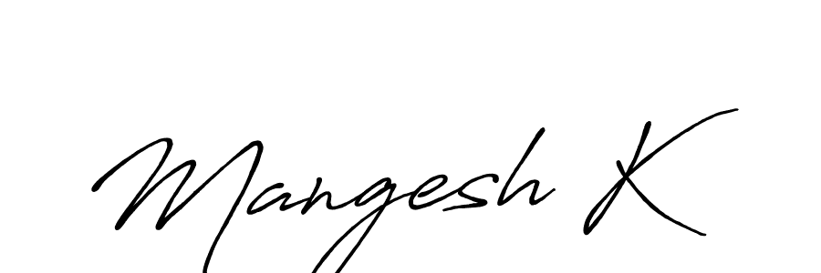 How to Draw Mangesh K signature style? Antro_Vectra_Bolder is a latest design signature styles for name Mangesh K. Mangesh K signature style 7 images and pictures png