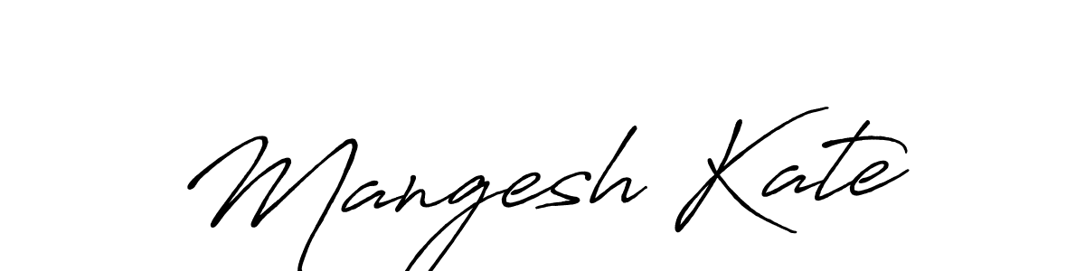 Use a signature maker to create a handwritten signature online. With this signature software, you can design (Antro_Vectra_Bolder) your own signature for name Mangesh Kate. Mangesh Kate signature style 7 images and pictures png