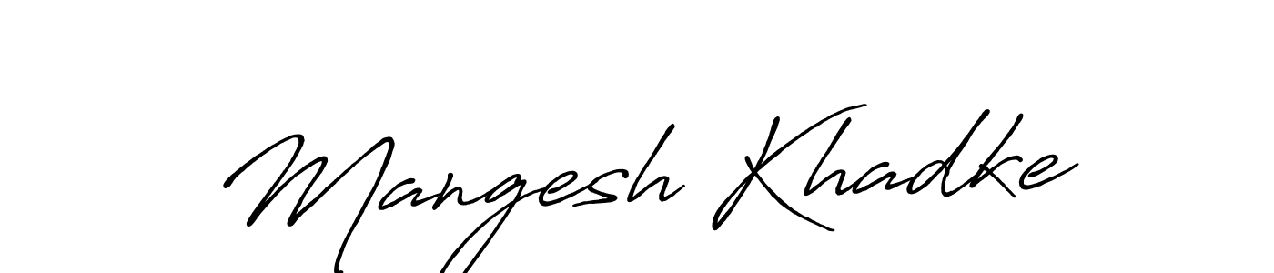 Also we have Mangesh Khadke name is the best signature style. Create professional handwritten signature collection using Antro_Vectra_Bolder autograph style. Mangesh Khadke signature style 7 images and pictures png