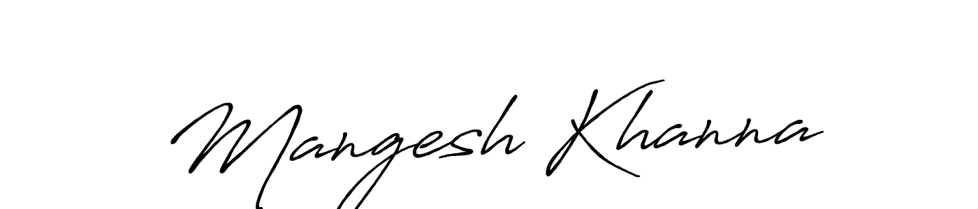 Use a signature maker to create a handwritten signature online. With this signature software, you can design (Antro_Vectra_Bolder) your own signature for name Mangesh Khanna. Mangesh Khanna signature style 7 images and pictures png