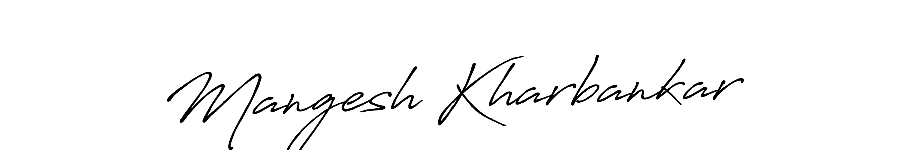 Also we have Mangesh Kharbankar name is the best signature style. Create professional handwritten signature collection using Antro_Vectra_Bolder autograph style. Mangesh Kharbankar signature style 7 images and pictures png