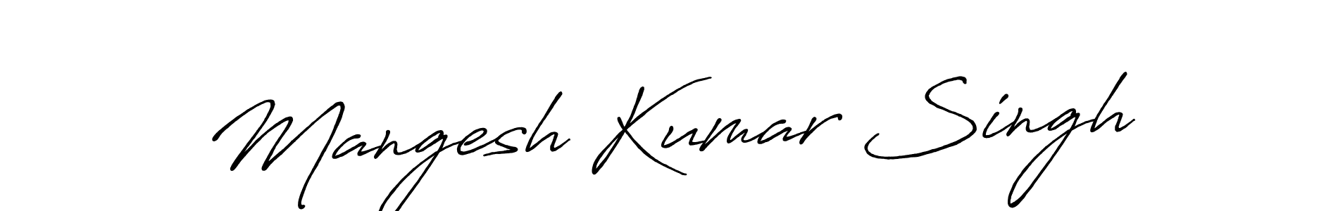 How to make Mangesh Kumar Singh signature? Antro_Vectra_Bolder is a professional autograph style. Create handwritten signature for Mangesh Kumar Singh name. Mangesh Kumar Singh signature style 7 images and pictures png