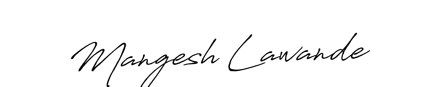 Also You can easily find your signature by using the search form. We will create Mangesh Lawande name handwritten signature images for you free of cost using Antro_Vectra_Bolder sign style. Mangesh Lawande signature style 7 images and pictures png