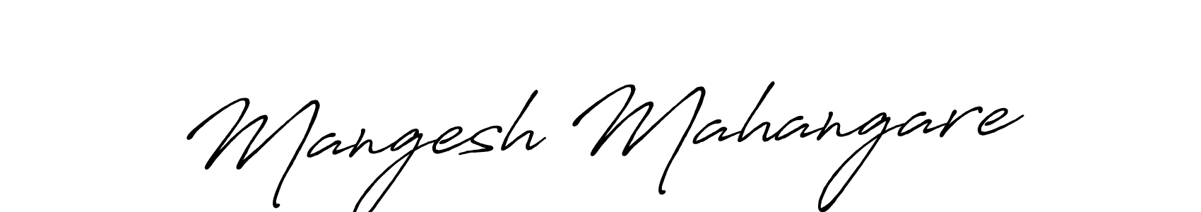 How to make Mangesh Mahangare signature? Antro_Vectra_Bolder is a professional autograph style. Create handwritten signature for Mangesh Mahangare name. Mangesh Mahangare signature style 7 images and pictures png