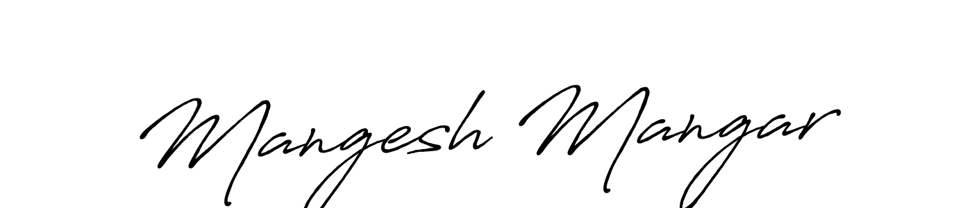 How to Draw Mangesh Mangar signature style? Antro_Vectra_Bolder is a latest design signature styles for name Mangesh Mangar. Mangesh Mangar signature style 7 images and pictures png