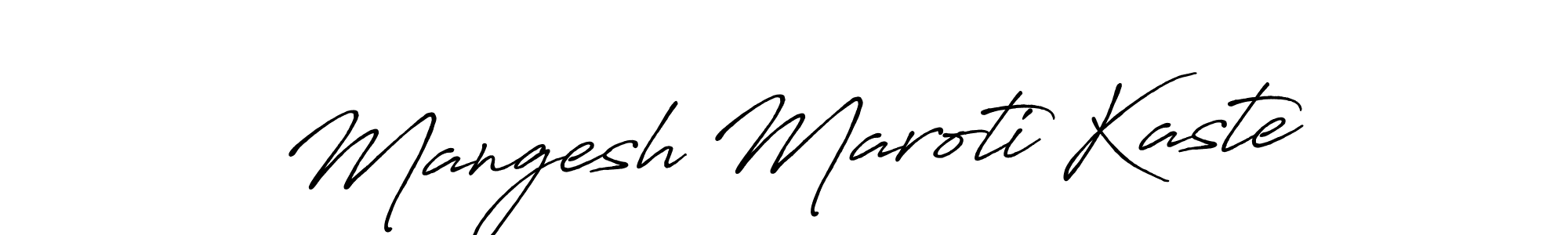 Make a short Mangesh Maroti Kaste signature style. Manage your documents anywhere anytime using Antro_Vectra_Bolder. Create and add eSignatures, submit forms, share and send files easily. Mangesh Maroti Kaste signature style 7 images and pictures png