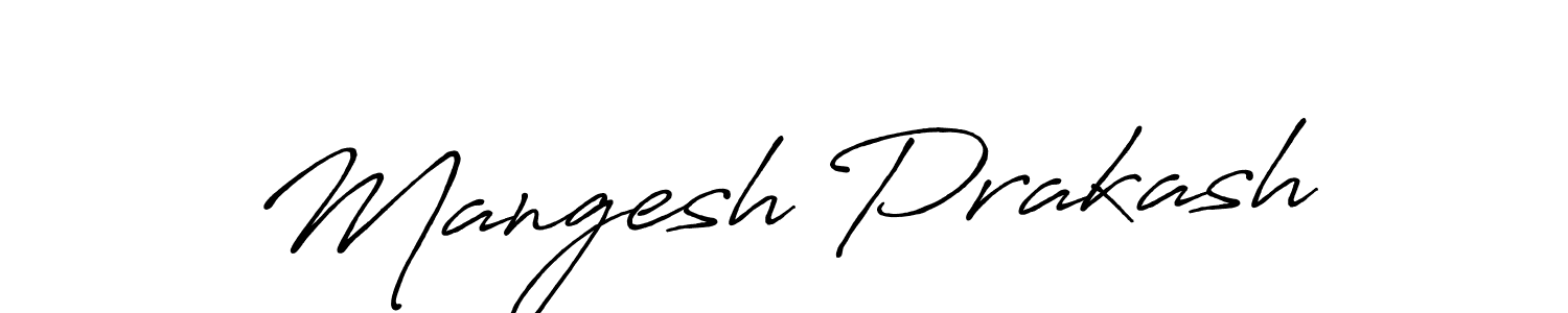 Also we have Mangesh Prakash name is the best signature style. Create professional handwritten signature collection using Antro_Vectra_Bolder autograph style. Mangesh Prakash signature style 7 images and pictures png