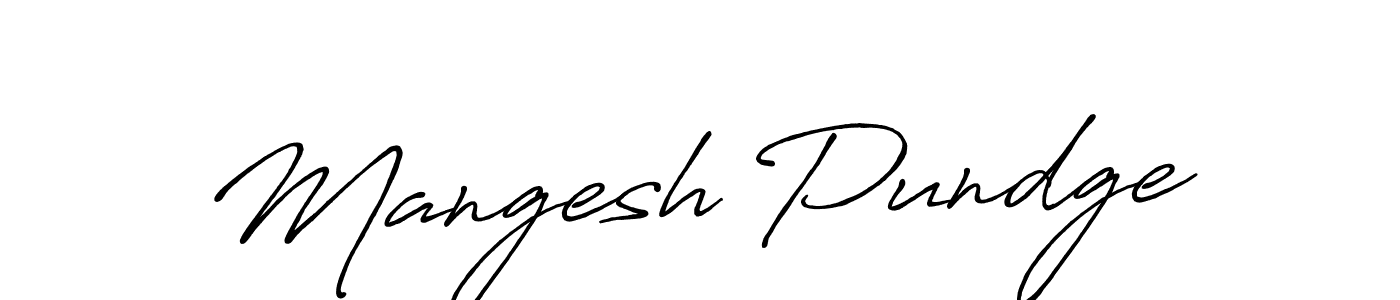 The best way (Antro_Vectra_Bolder) to make a short signature is to pick only two or three words in your name. The name Mangesh Pundge include a total of six letters. For converting this name. Mangesh Pundge signature style 7 images and pictures png