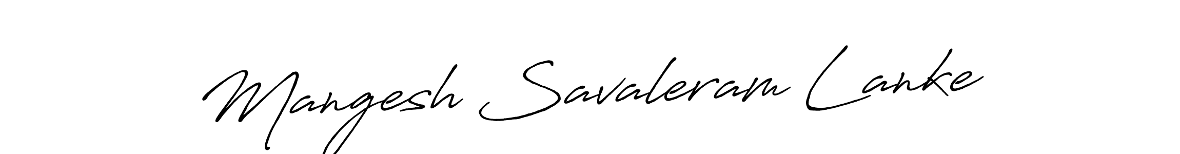 Make a beautiful signature design for name Mangesh Savaleram Lanke. Use this online signature maker to create a handwritten signature for free. Mangesh Savaleram Lanke signature style 7 images and pictures png