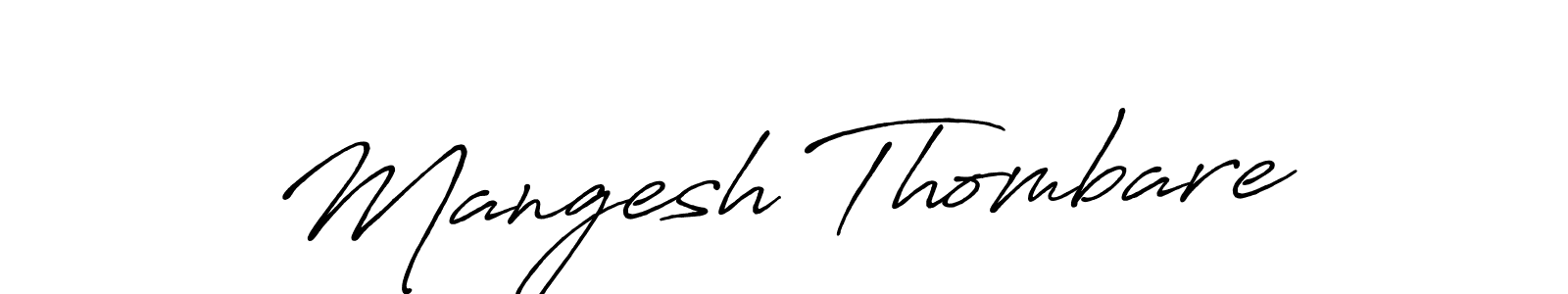 Also we have Mangesh Thombare name is the best signature style. Create professional handwritten signature collection using Antro_Vectra_Bolder autograph style. Mangesh Thombare signature style 7 images and pictures png